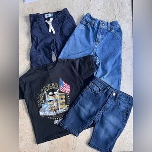 Boy’s Size 4 Jeans, Shorts And T-Shirt Bundle Phat Farm, NASCAR, Old Navy